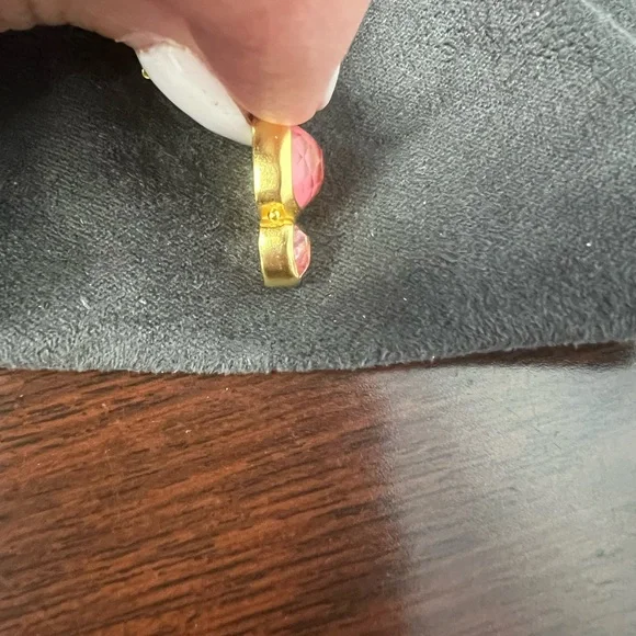 Julie Vos Gold Necklace with Pink Accents - Picture 4 of 6